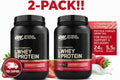 Optimum Nutrition Gold Standard 100% Whey Protein Powder, Strawberries & Cream, 1.5 lb (2-Pack), 44 Total Servings