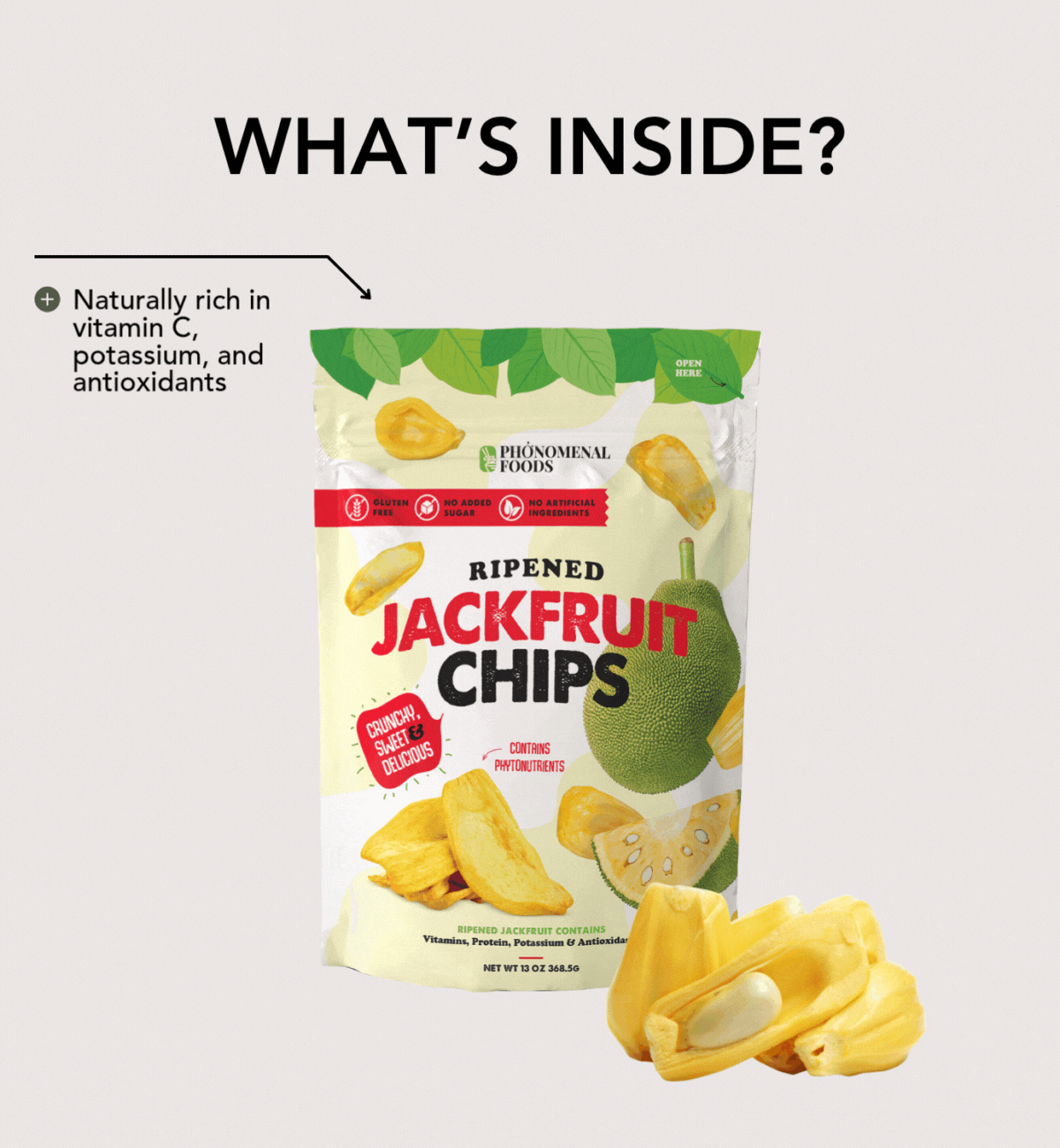 Pho'nomenal Ripened Jackfruit Chips (13oz Bag)